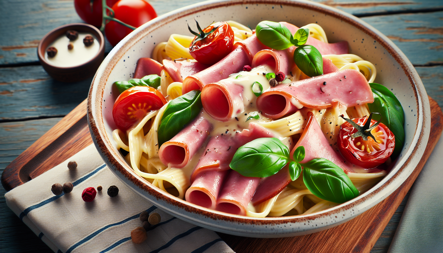 pasta prosciutto e panna